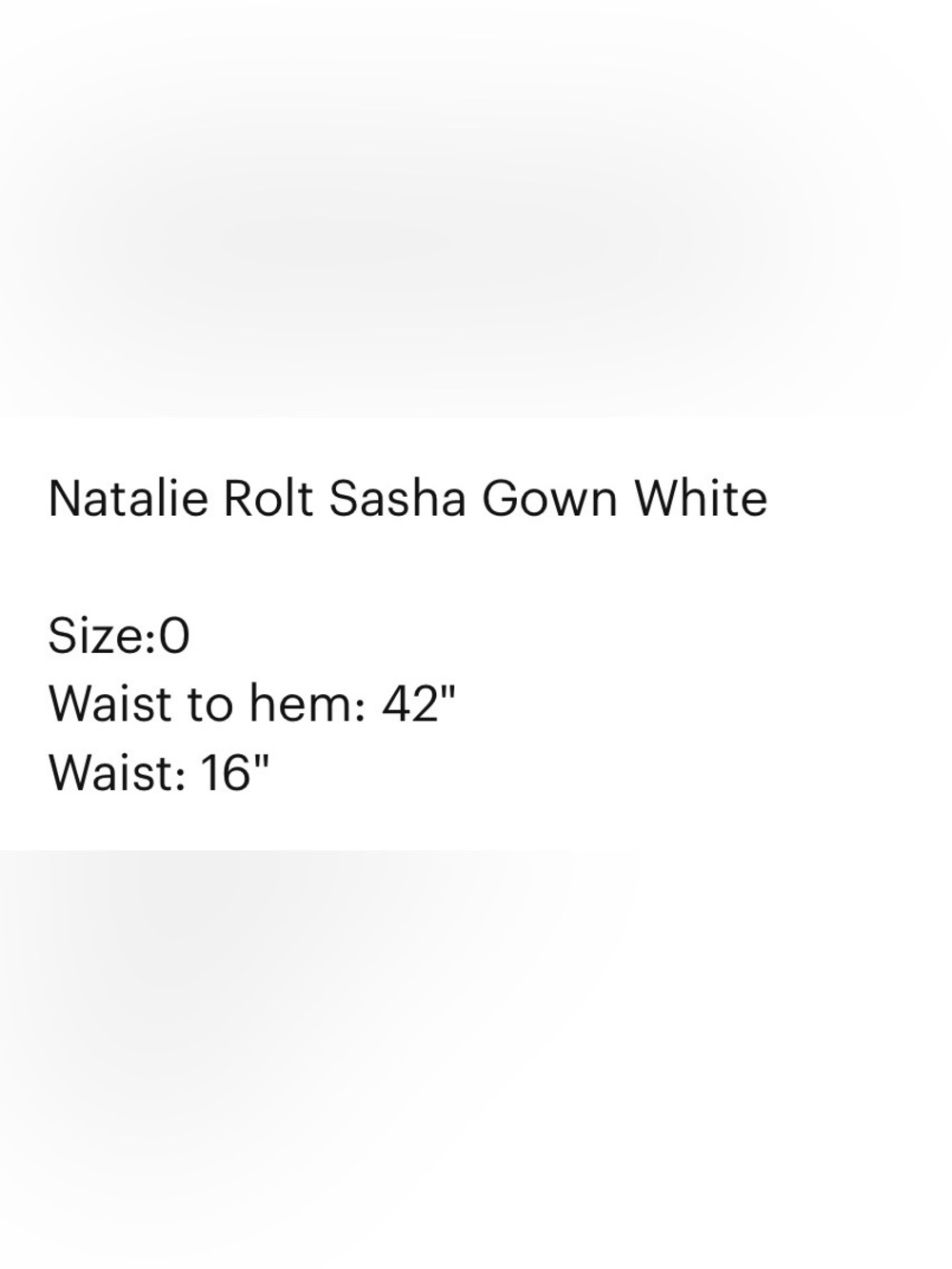 Natalie Rolt Sasha Gown White 0 - Picture 7 of 11
